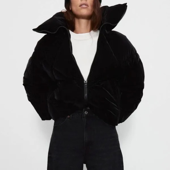 Zara oversized black puffer size small - Picture 3 of 12